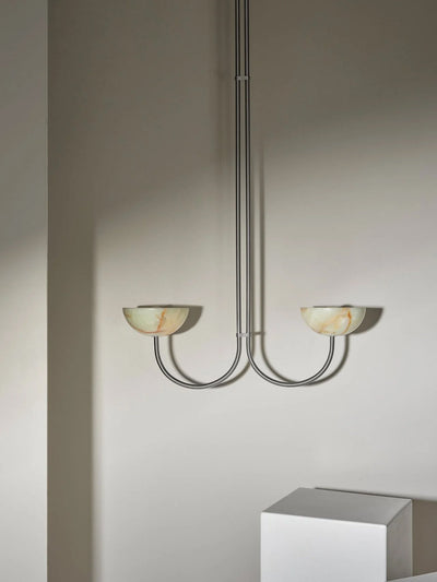 Hartvik Duo Pendant Lamp Alabaster
