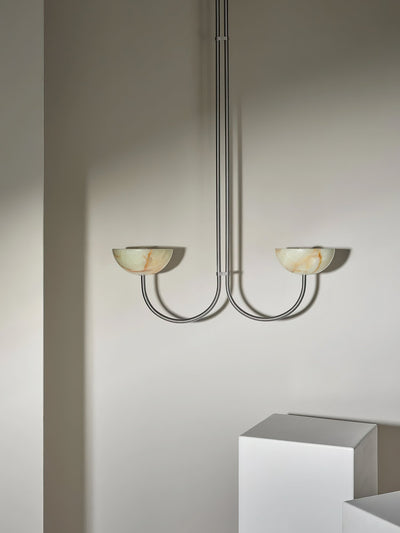 Hartvik Duo Pendant Lamp Alabaster