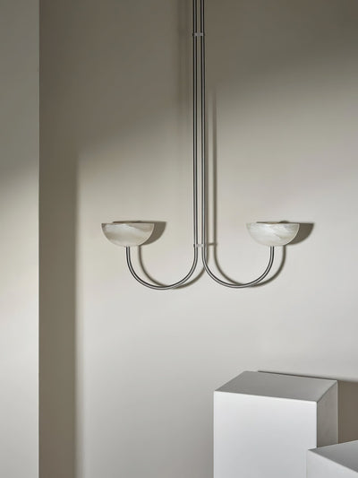 Hartvik Duo Pendant Lamp Alabaster