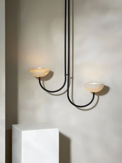 Hartvik Duo Pendant Lamp Alabaster