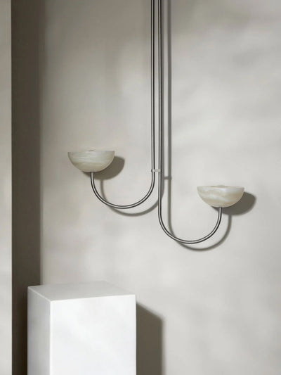Hartvik Duo Pendant Lamp Alabaster