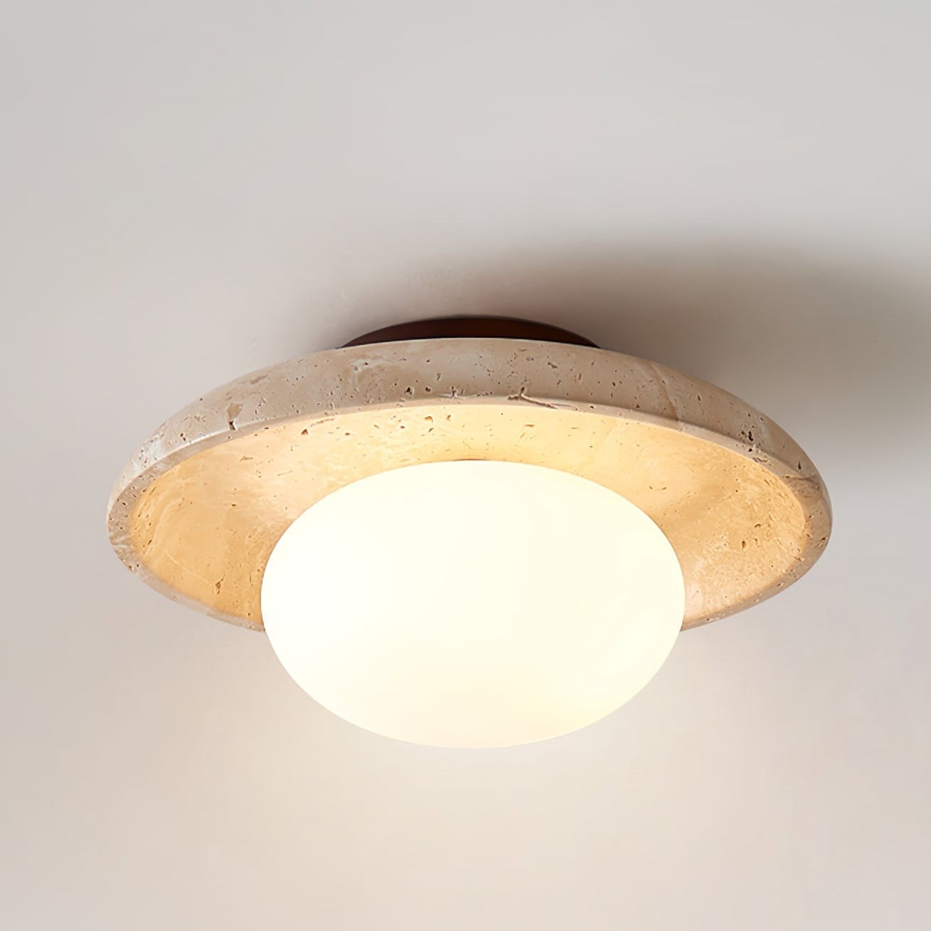 Tavaiella Minimalist Travertine Ceiling Light