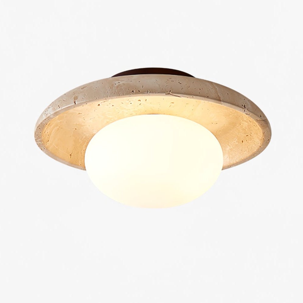 Tavaiella Minimalist Travertine Ceiling Light