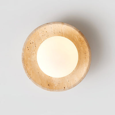 Tavaiella Minimalist Travertine Ceiling Light