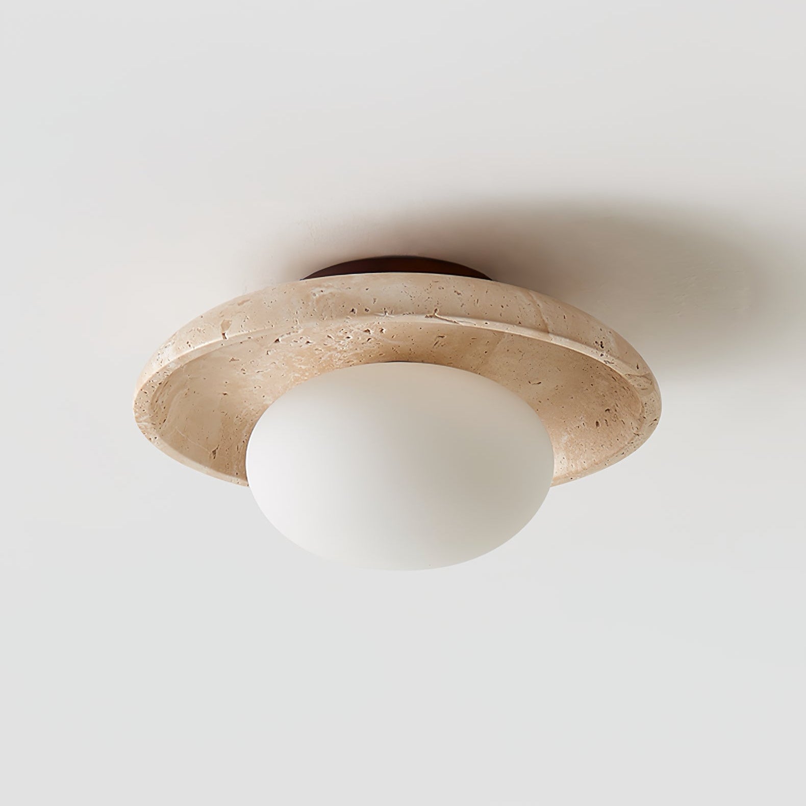 Tavaiella Minimalist Travertine Ceiling Light