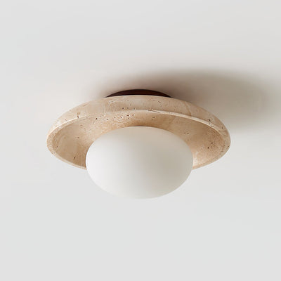 Tavaiella Minimalist Travertine Ceiling Light