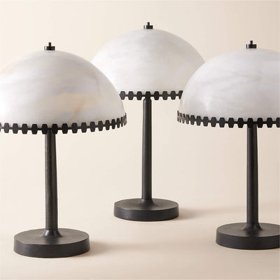 Nuxs Elegant Alabaster Dome Table Lamp