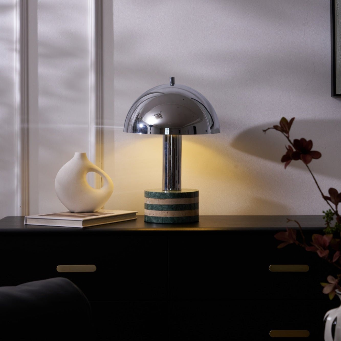 Strata Minimalist Marble Table Lamp