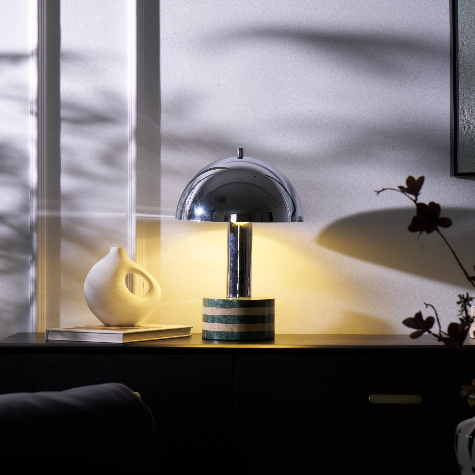 Strata Minimalist Marble Table Lamp
