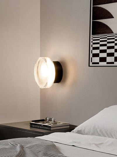 Noct Ribbed Glass Wall Sconce