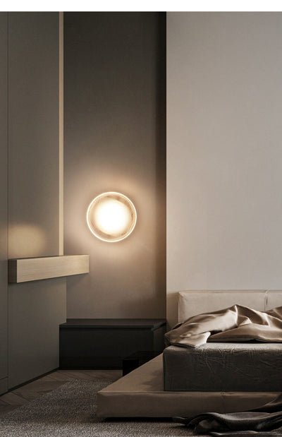 Noct Ribbed Glass Wall Sconce