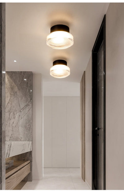 Noct Ribbed Glass Wall Sconce