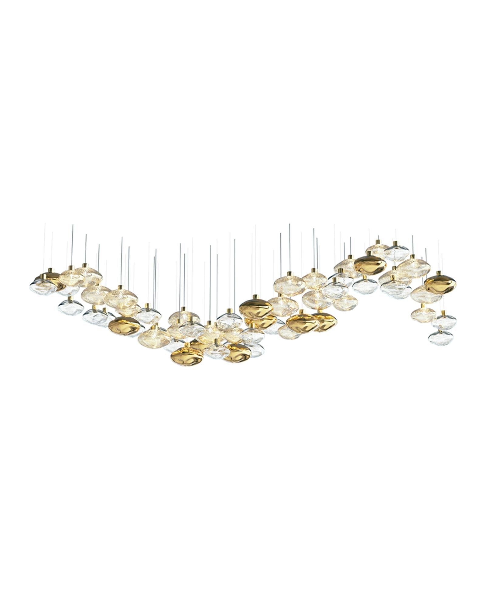 Elmarel Flowing Crystal Dining Chandelier