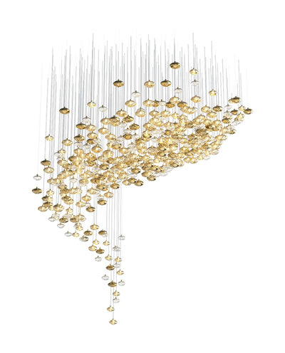 Elmarel Flowing Crystal Dining Chandelier