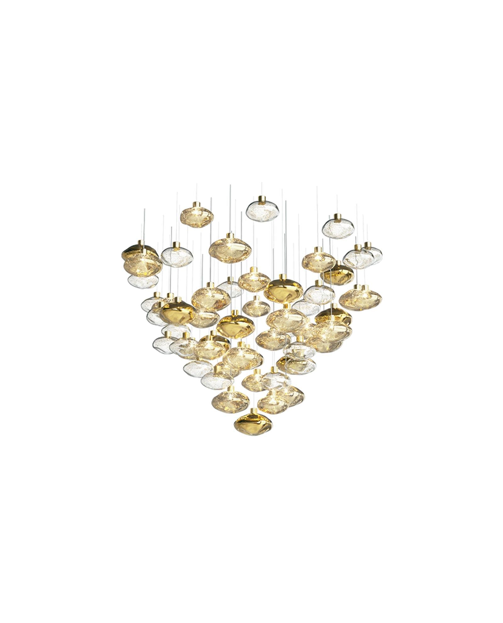 Elmarel Flowing Crystal Dining Chandelier