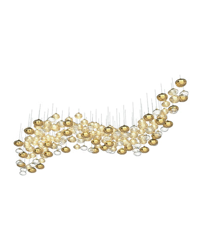 Elmarel Flowing Crystal Dining Chandelier