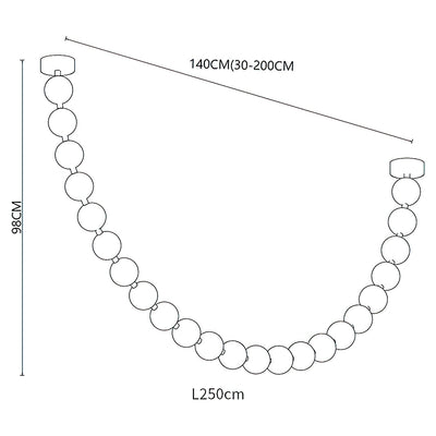 Lindencourt Strand Necklace Chandelier