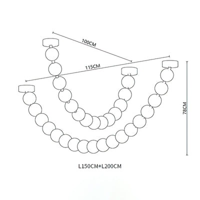 Lindencourt Strand Necklace Chandelier