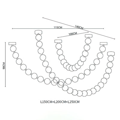 Lindencourt Strand Necklace Chandelier
