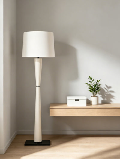 Renenelia Leather Floor Lamp