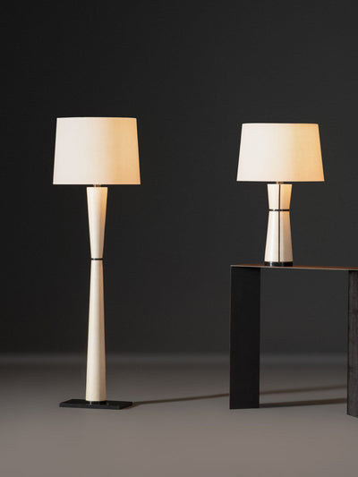 Renenelia Leather Floor Lamp