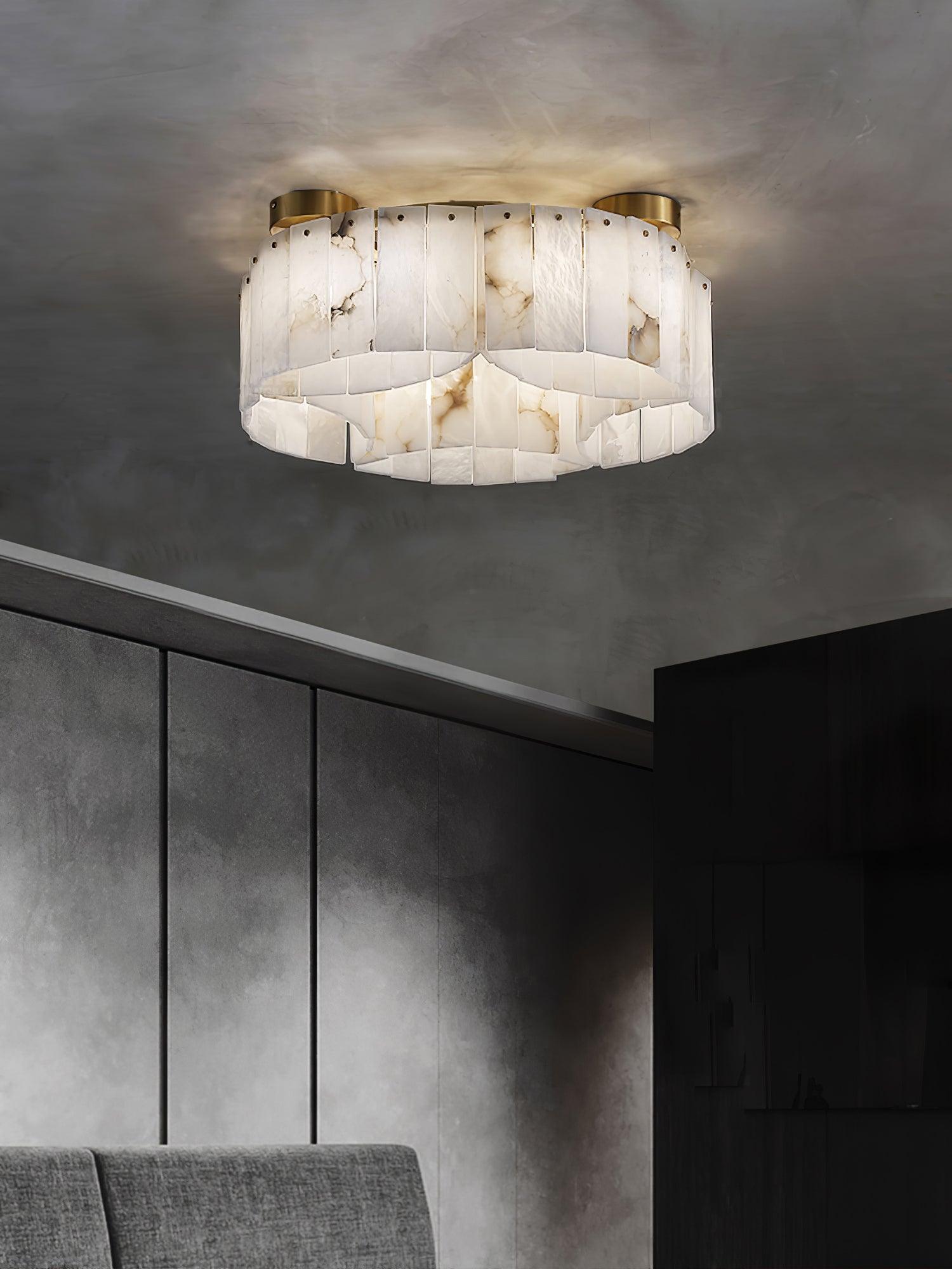 Selene Alabaster Ceiling Light