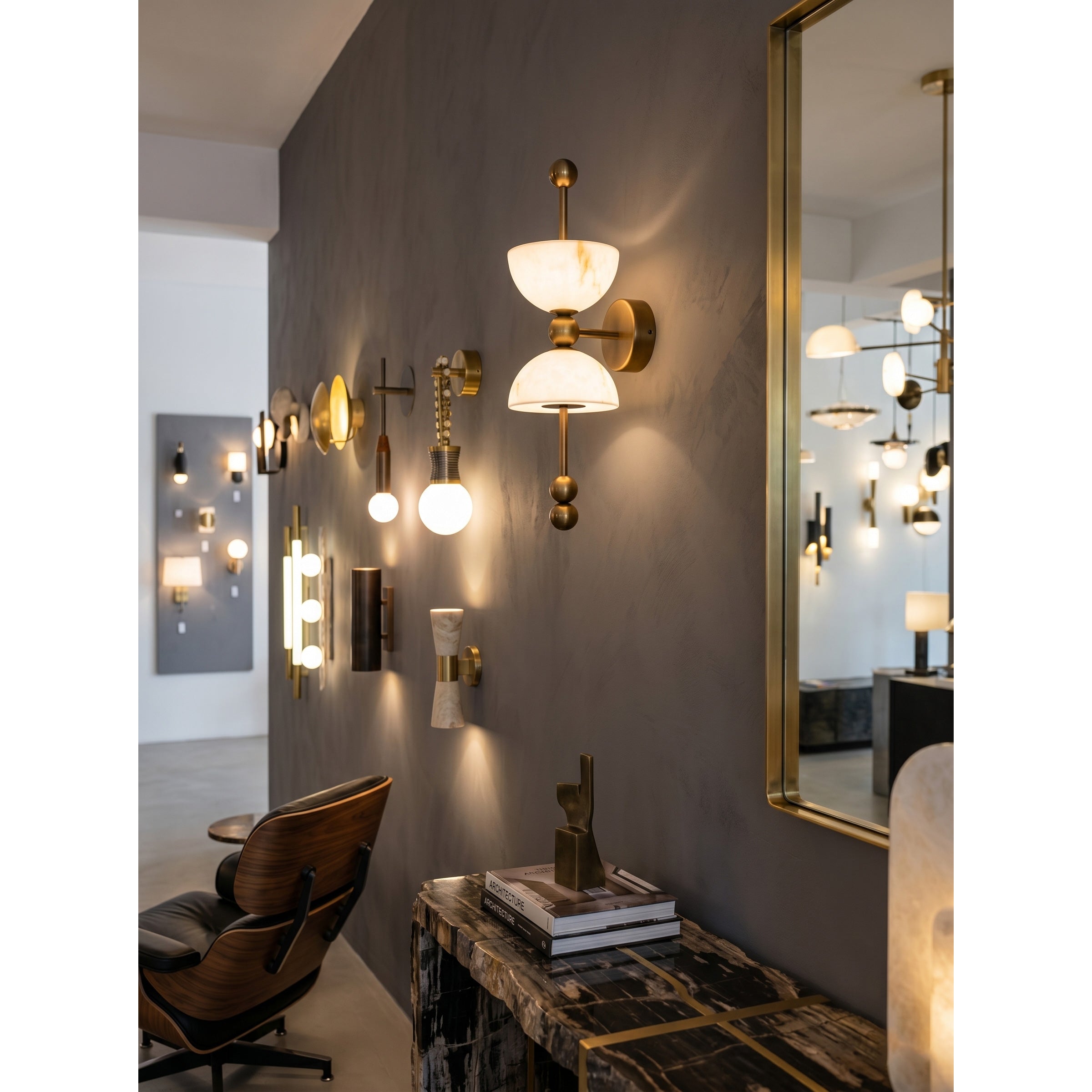 Lindenborne Alabaster Indoor Wall Light