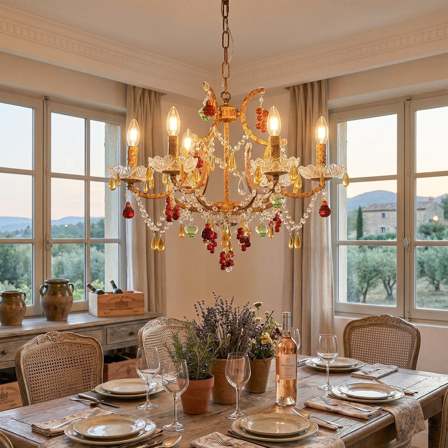 Garnet Chandelier