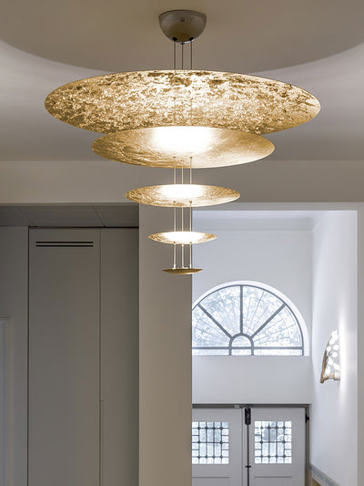 Phelion Layered Gold Foil Pendant Light
