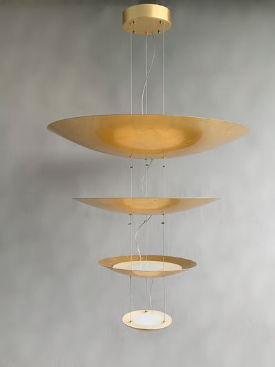 Phelion Layered Gold Foil Pendant Light