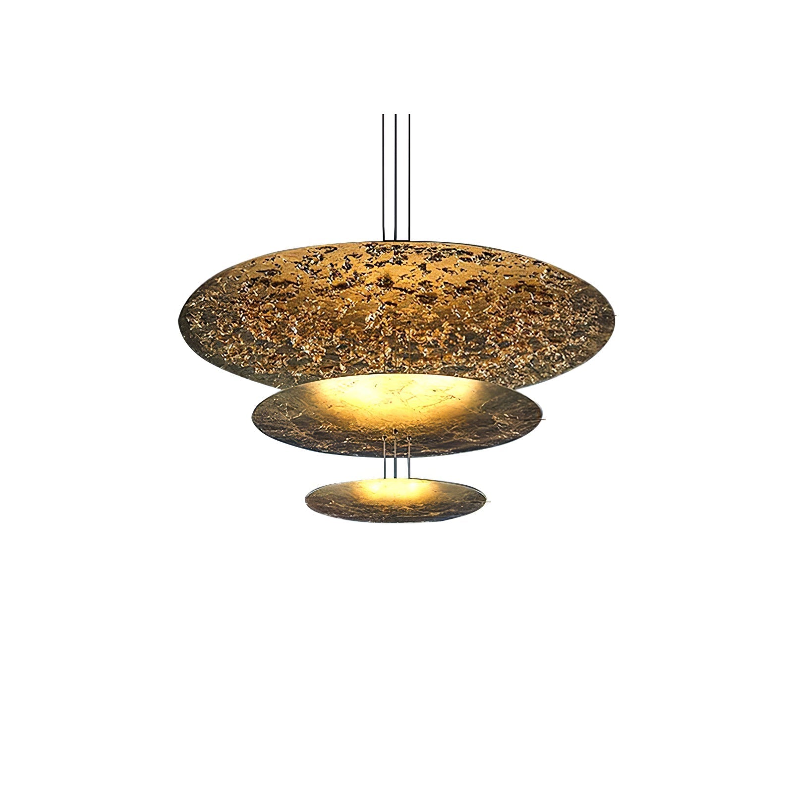 Phelion Layered Gold Foil Pendant Light