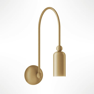 Vortigaud Curved Bronze Black Wall Light