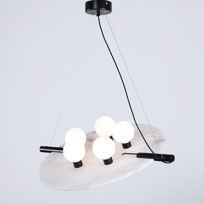 Imirila Disc Shaped Glass Pendant Light