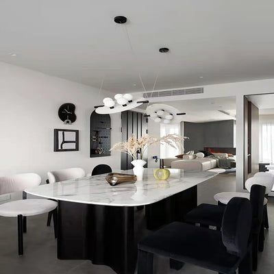Imirila Disc Shaped Glass Pendant Light