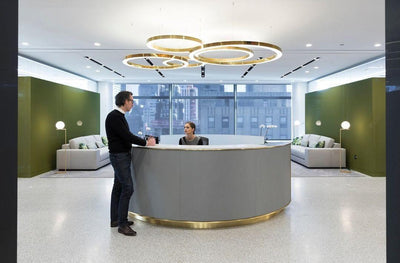Dexlin Pendant Light LED Ring Gold Modern 3-Ring