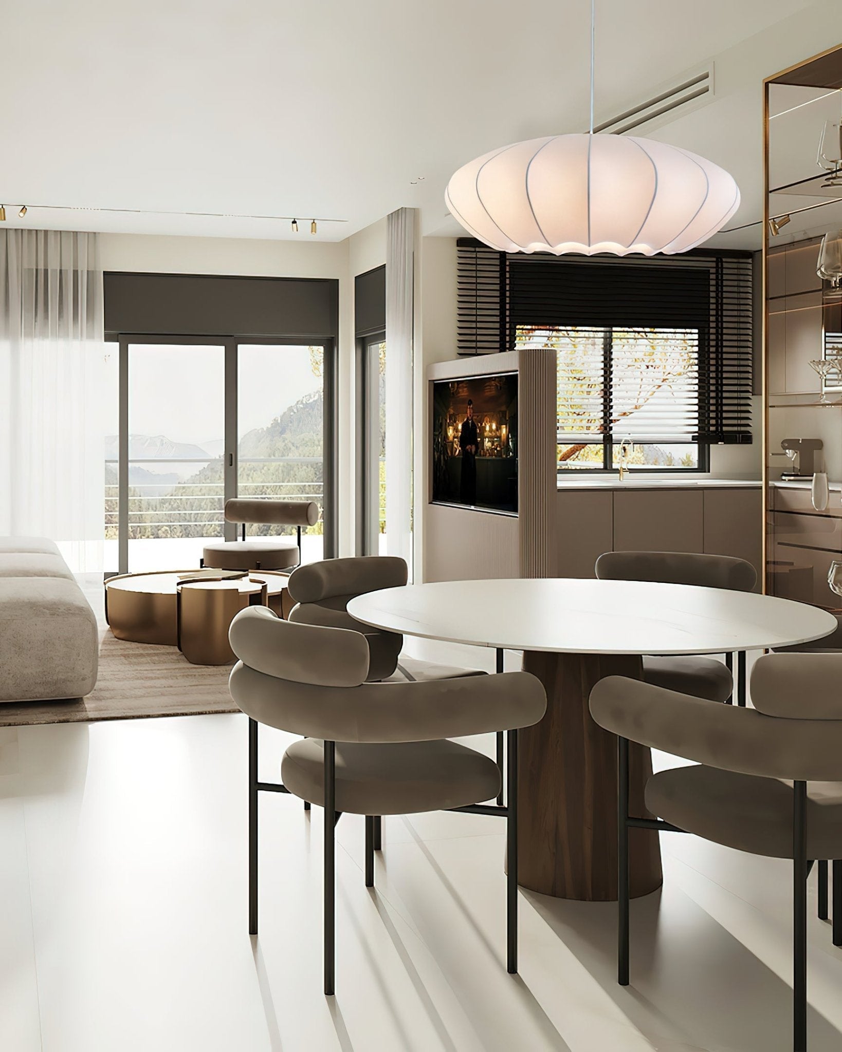 Pithos Silk Elegant Pendant Lamp