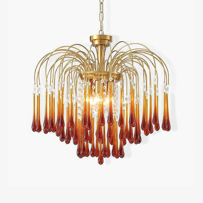 Ciel Chandelier Golden Arms and Crystal