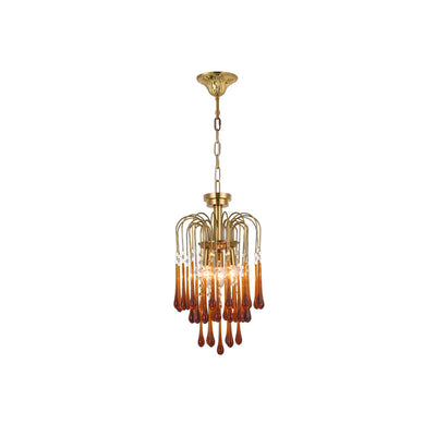 Ciel Chandelier Golden Arms and Crystal