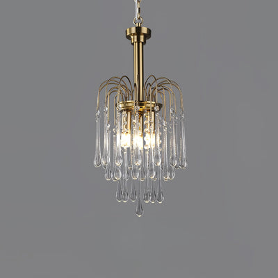 Ciel Chandelier Golden Arms and Crystal