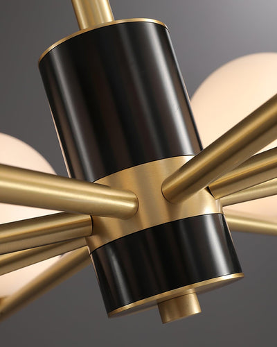 Covynel Mid-Century Brass Chandelier