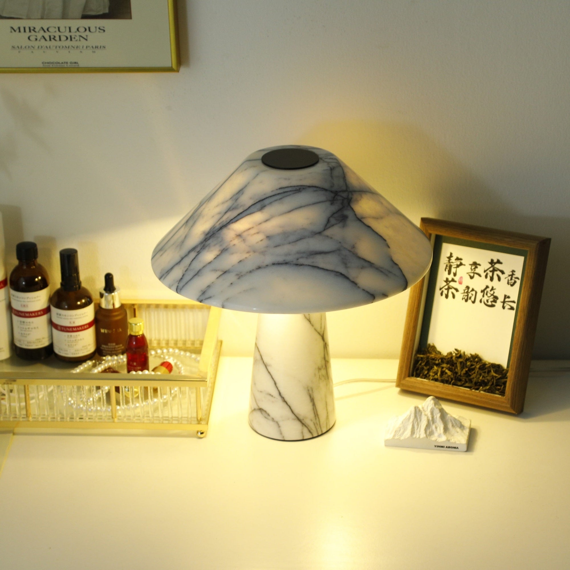 Dashiell Marble Modern Table Lamp