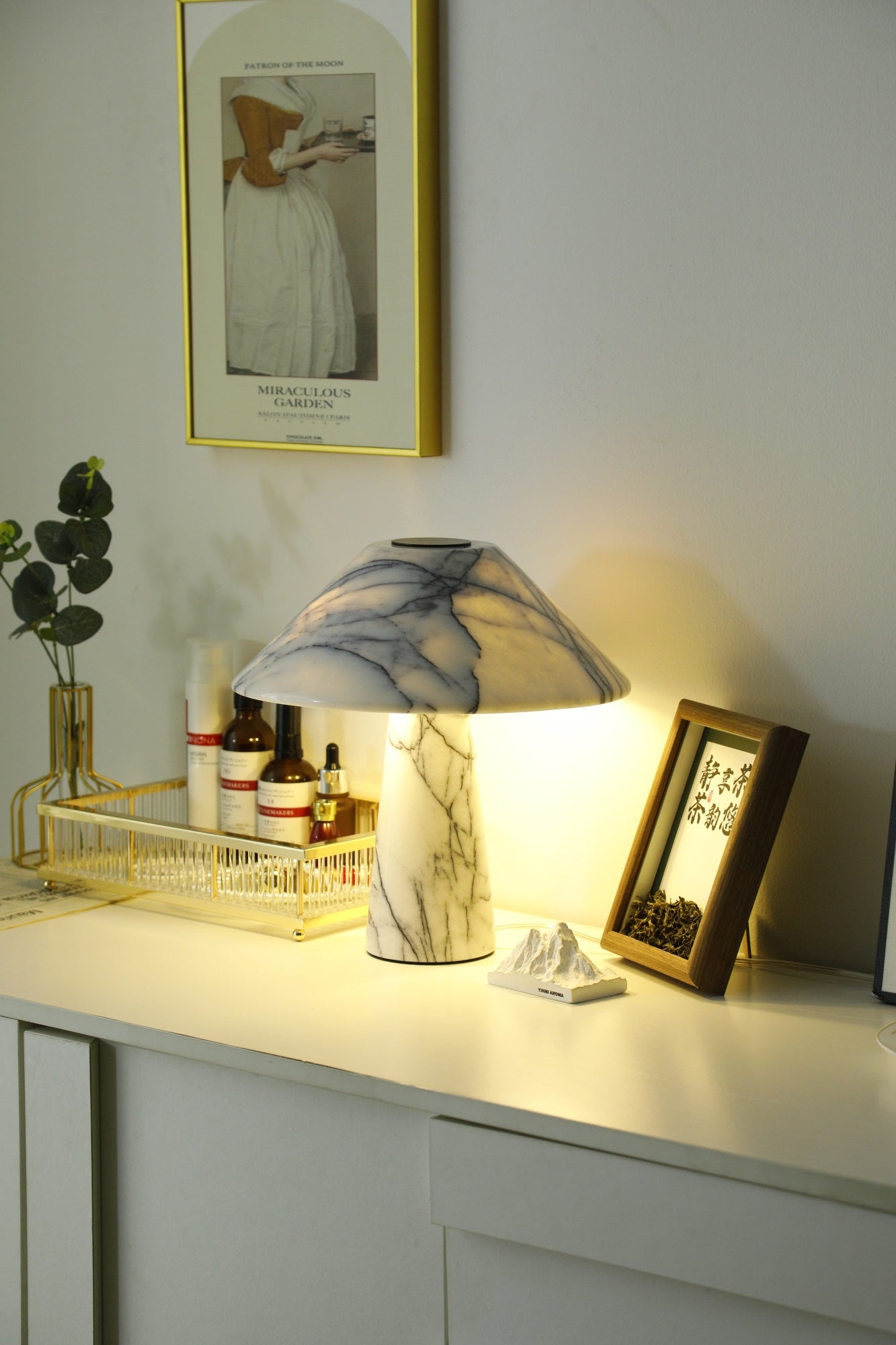 Dashiell Marble Modern Table Lamp