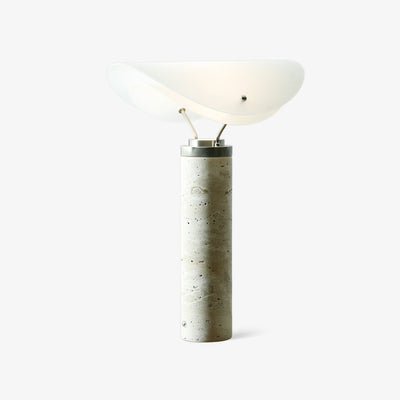 Inorielis Sculptural Travertine Table Lamp