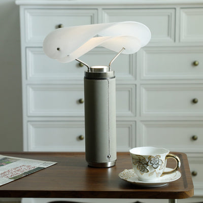 Inorielis Sculptural Travertine Table Lamp