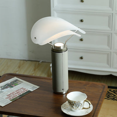 Inorielis Sculptural Travertine Table Lamp