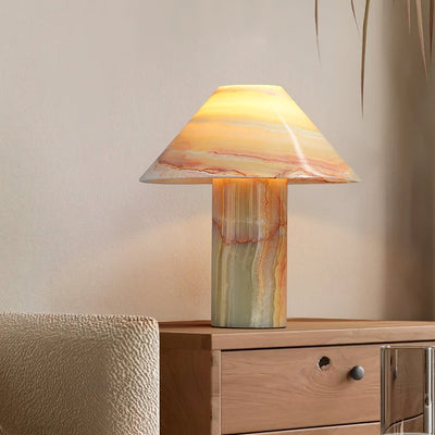 Velalelia Vintage Jade Table Lamp
