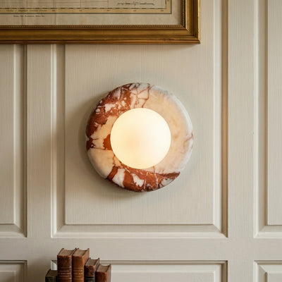 Westley Red Marble Indoor Wall Light
