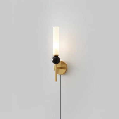 Marble Vertical Plug-in Wall Lamp