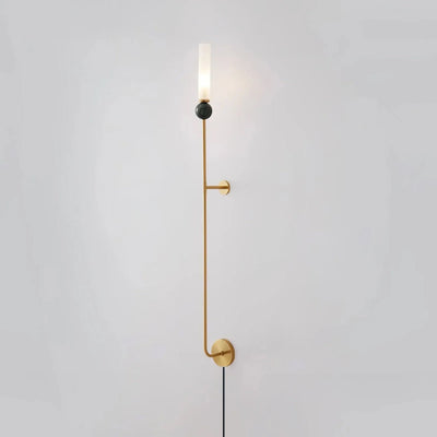Marble Vertical Plug-in Wall Lamp