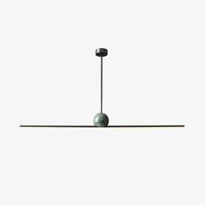Mariiella Linear Minimalist Marble Pendant Light